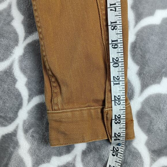 LRG Jacket Mens Medium Brown Tan Denim Hooded Button Up Lifted Research Group - Picture 10 of 11